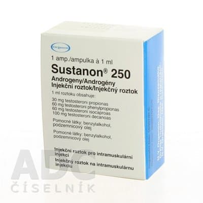 Sustanon 250 (Testosterone Blend) 250 mg/ml 1 ml by Organon Pakistan