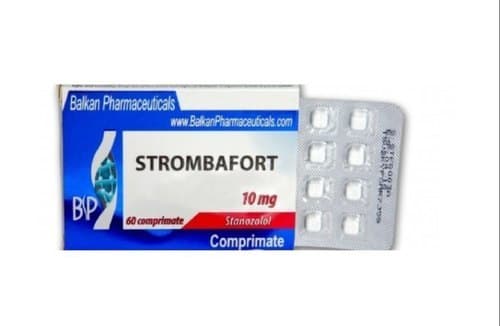 Strombafort (Stanozolol) Tablets (10 mg/tab) by Balkan Pharmaceuticals - 60 Tablets