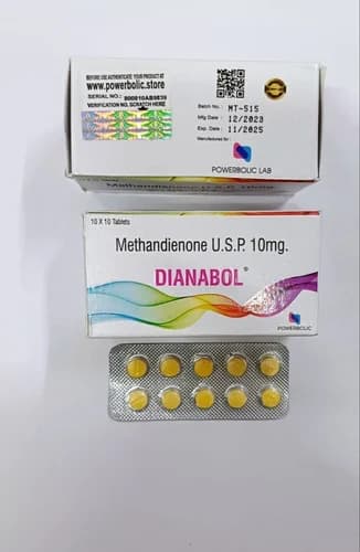 Methanabol (Methandienone) 10 mg by British Dragon - 100 Tablets